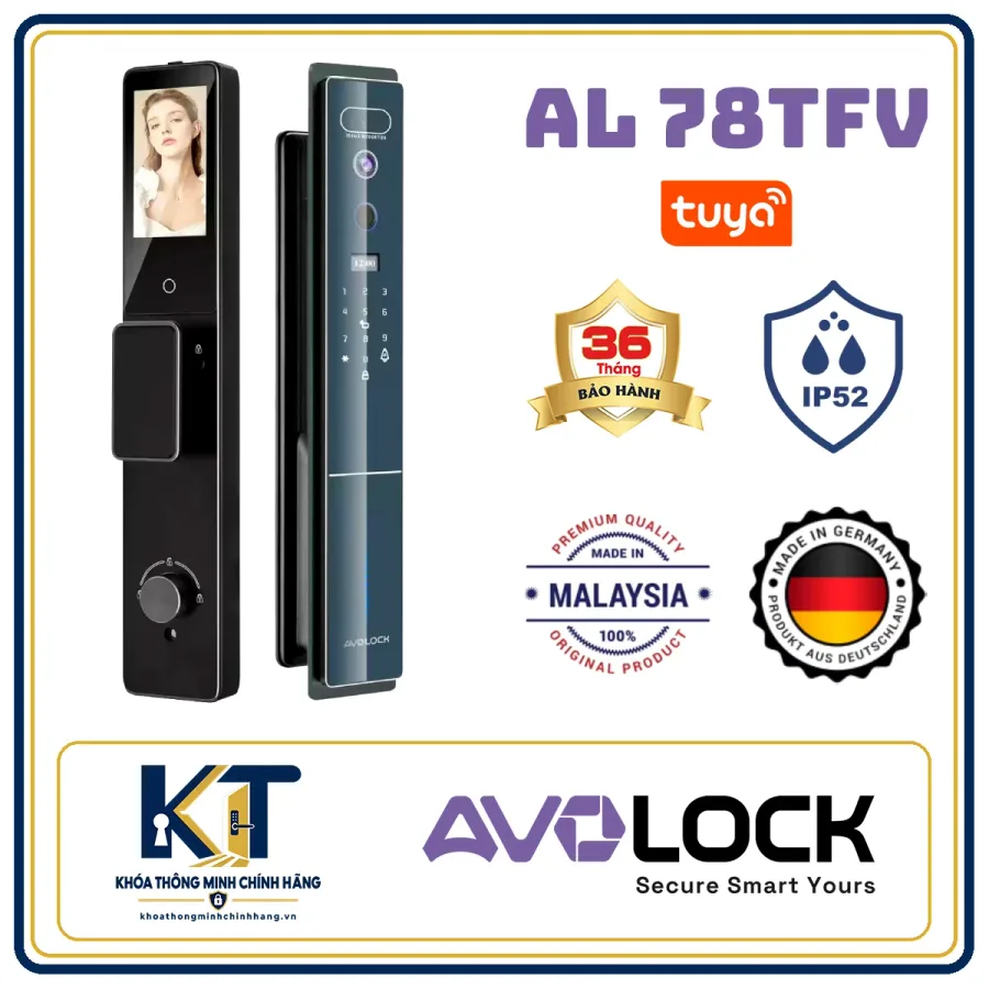 Khóa cửa gỗ tự động Avo Lock AL-78TFV