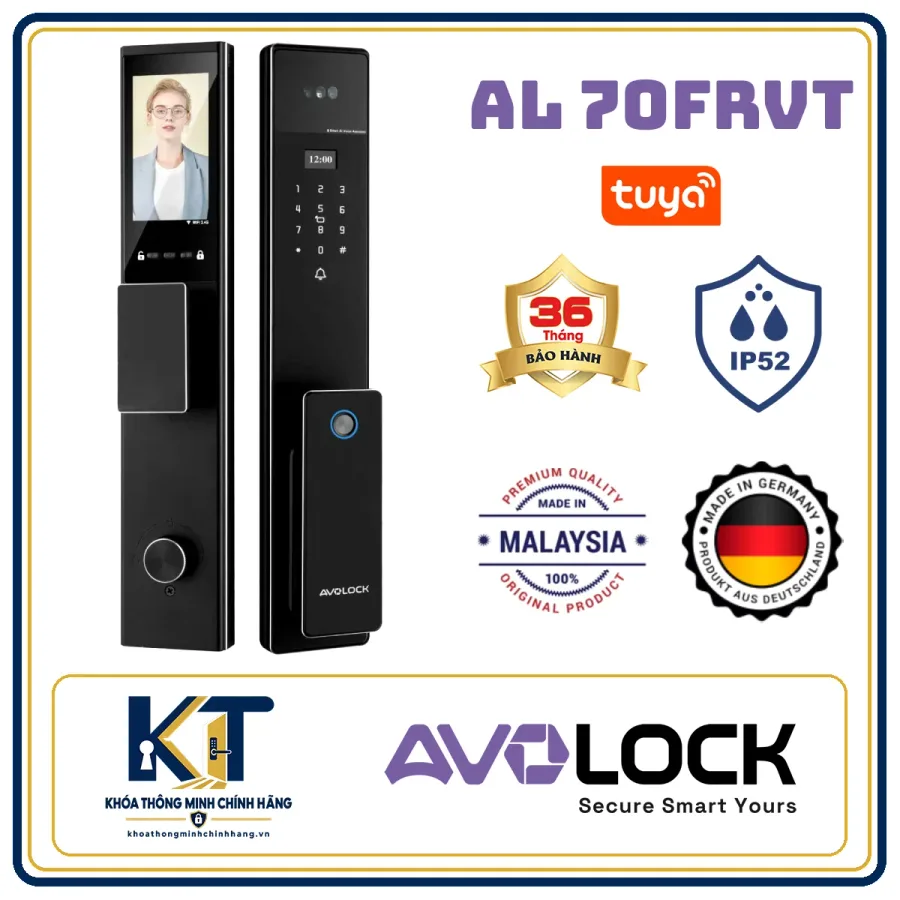 Khóa cửa gỗ tự động Avo Lock AL-70FRVT