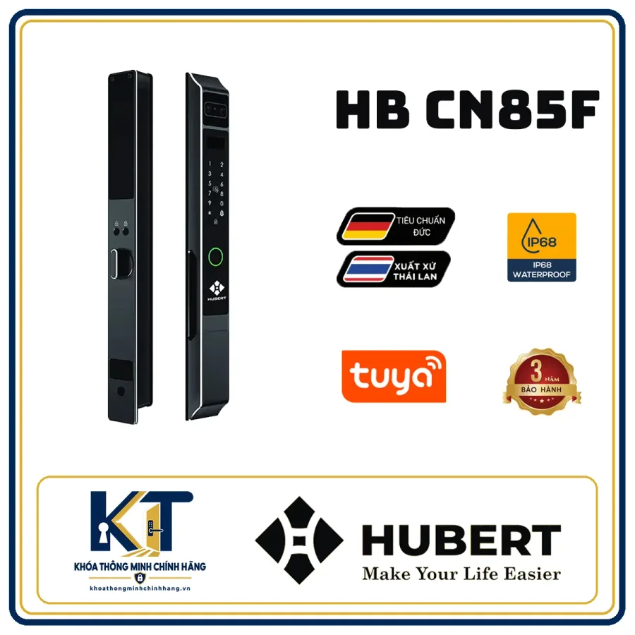 Khóa cửa nhôm cao cấp Hubert HB-CN85F