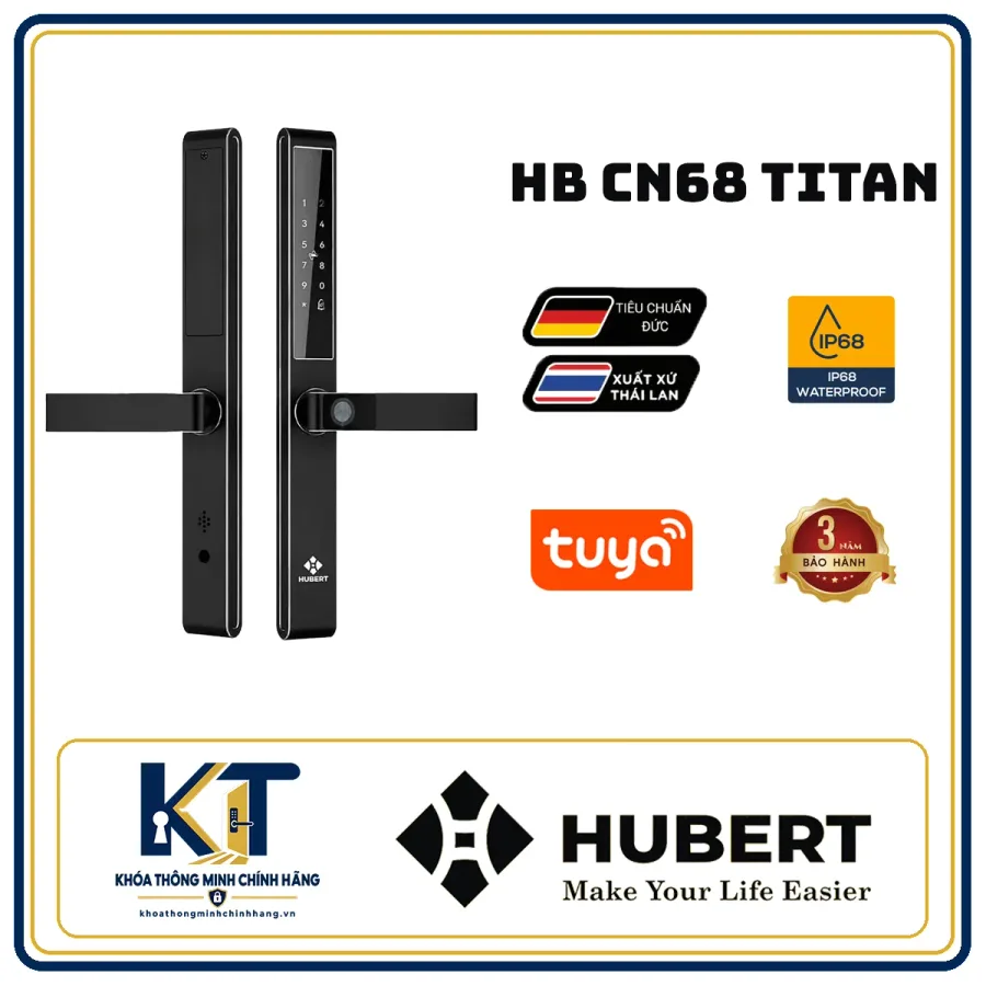 Khóa cửa nhôm cao cấp Hubert HB-CN68