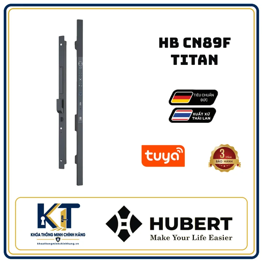 Khóa cửa nhôm cao cấp Hubert HB-CN89F