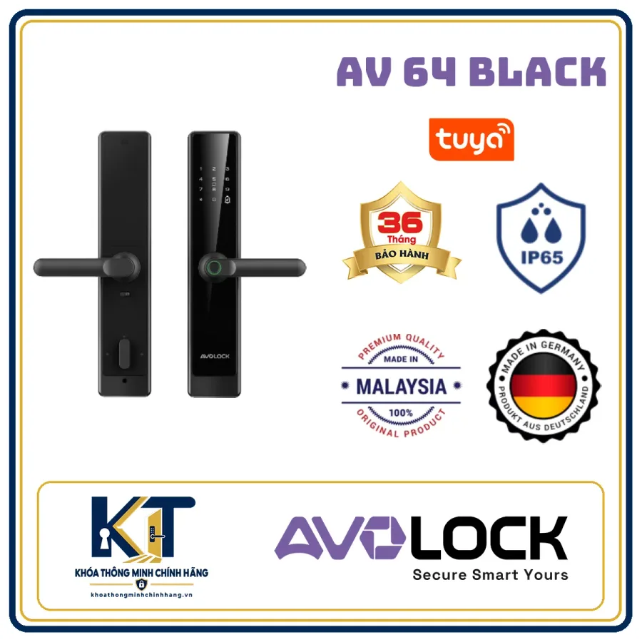 Khóa cửa gỗ tay gạt Avo Lock AV-64