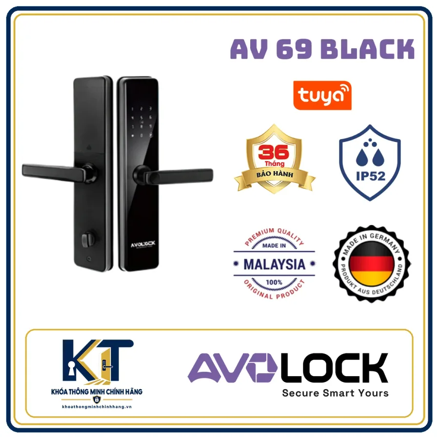 Khóa cửa gỗ tay gạt Avo Lock AV-69