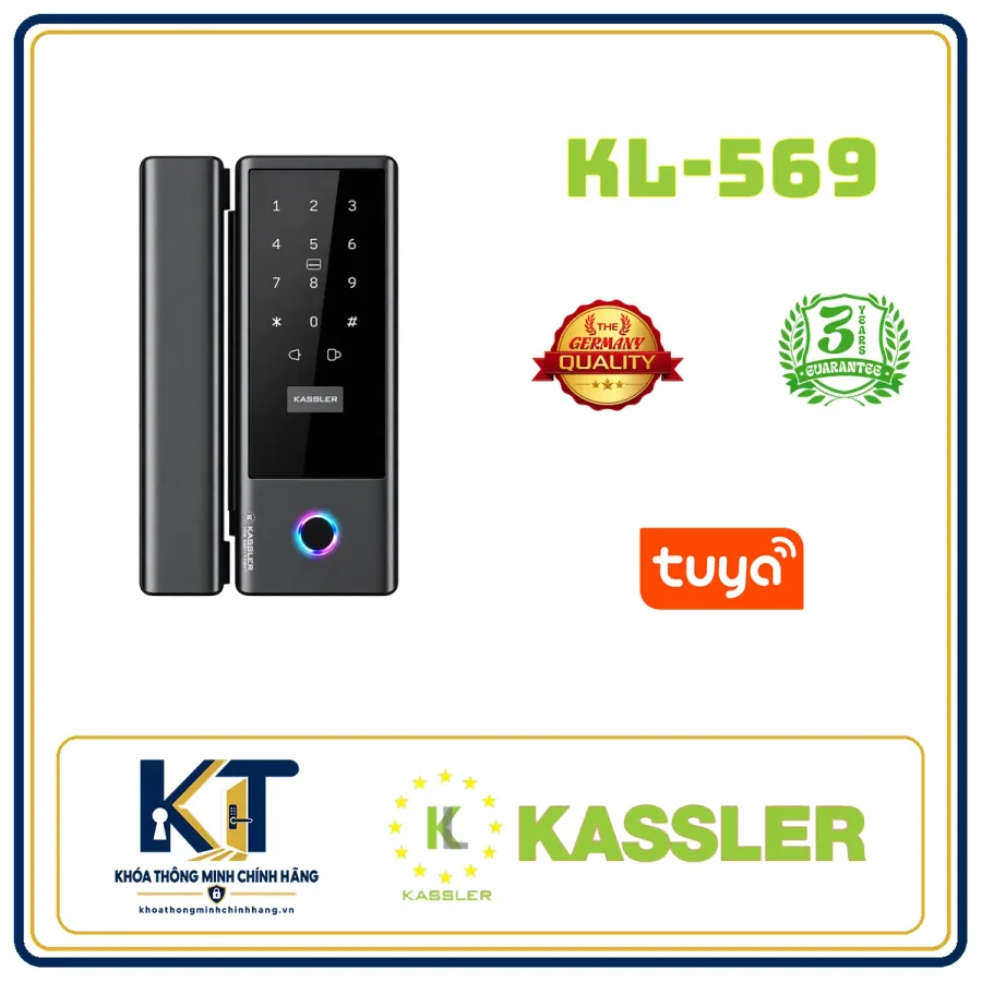 Khóa cửa kính Kassler KL-569