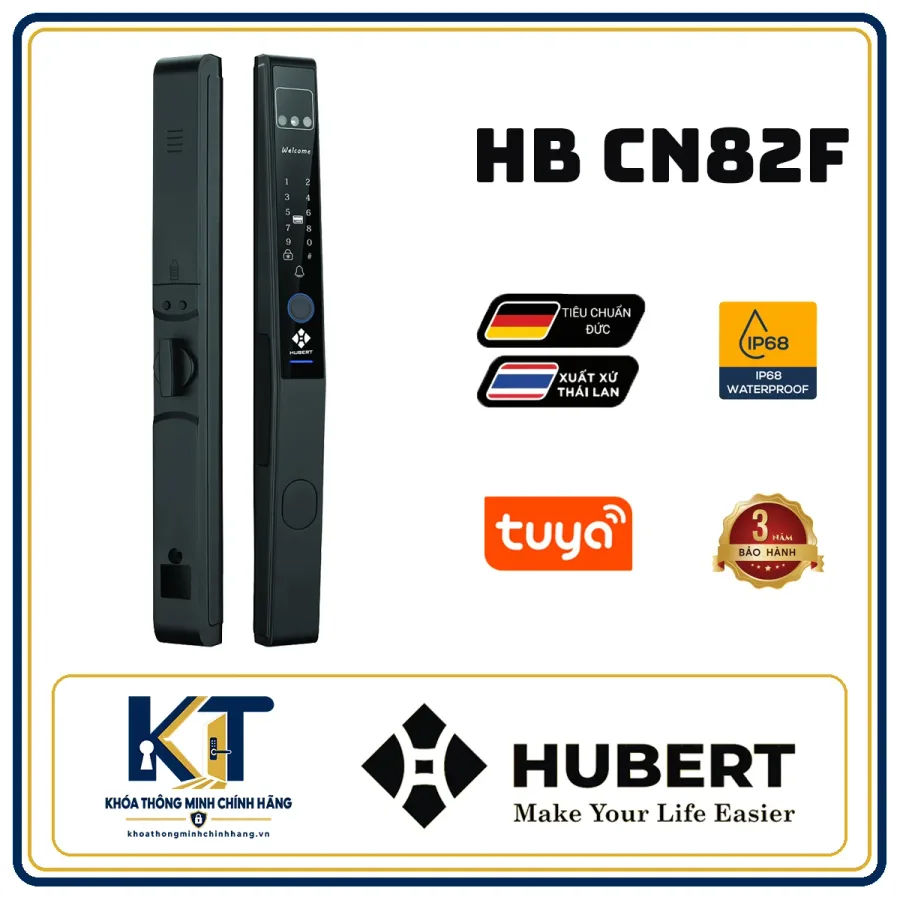 Khóa cửa nhôm cao cấp Hubert HB-CN82F