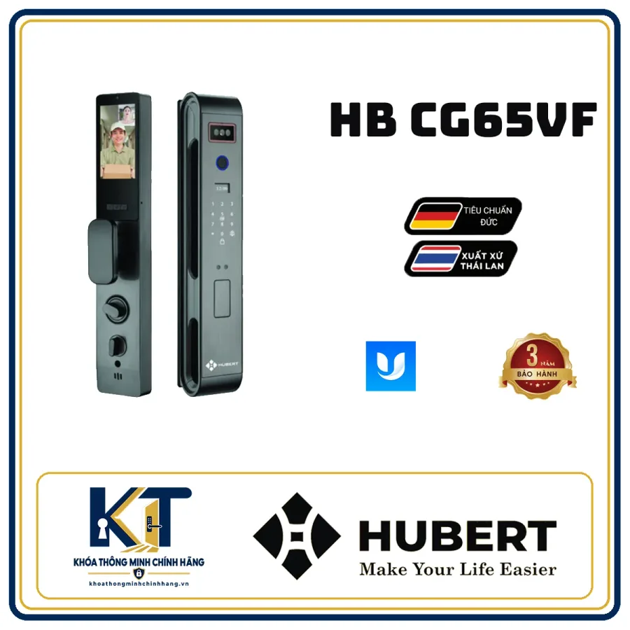 Khóa cửa gỗ cao cấp Hubert HB-CG65VF