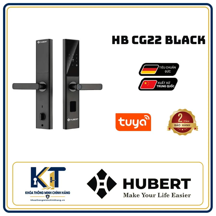 Khóa cửa gỗ Hubert HB-CG22