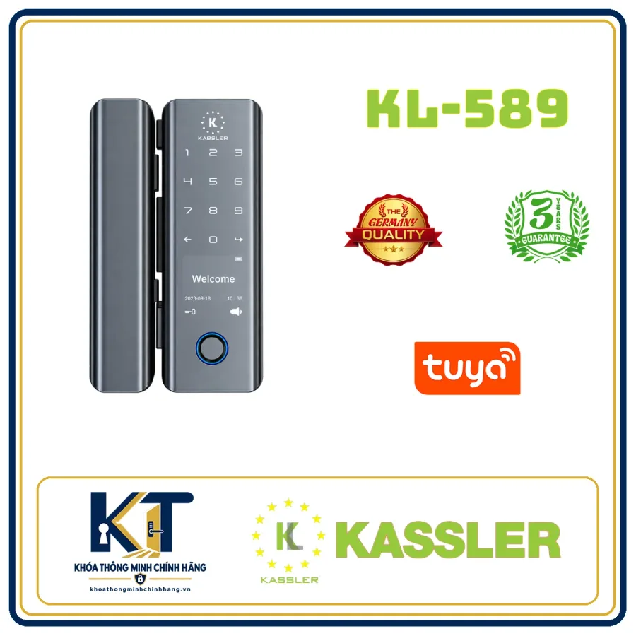 Khóa cửa kính Kassler KL-589