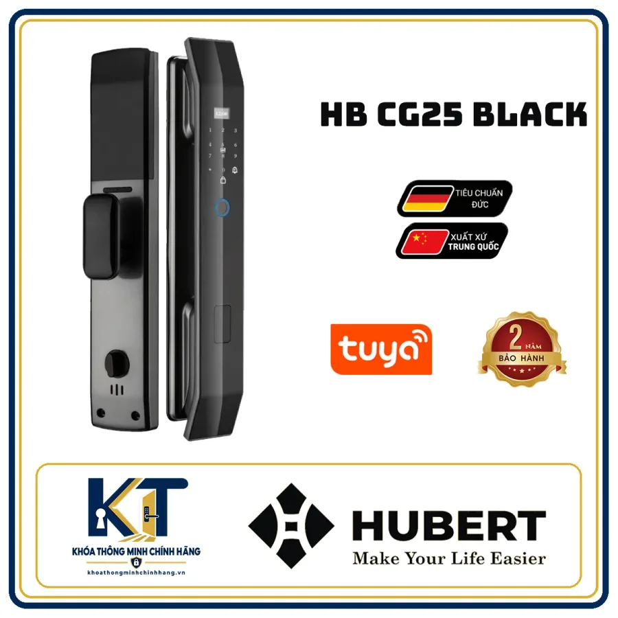 Khóa cửa gỗ Hubert HB-CG25
