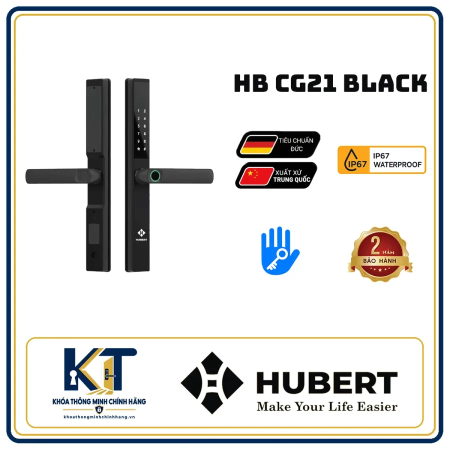Khóa cửa nhôm Hubert HB-CG21