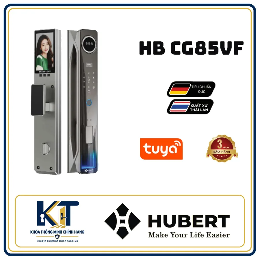 Khóa cửa gỗ cao cấp Hubert HB-CG85VF