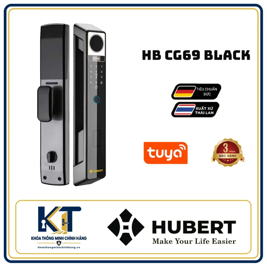 Khóa cửa gỗ cao cấp Hubert HB-CG69