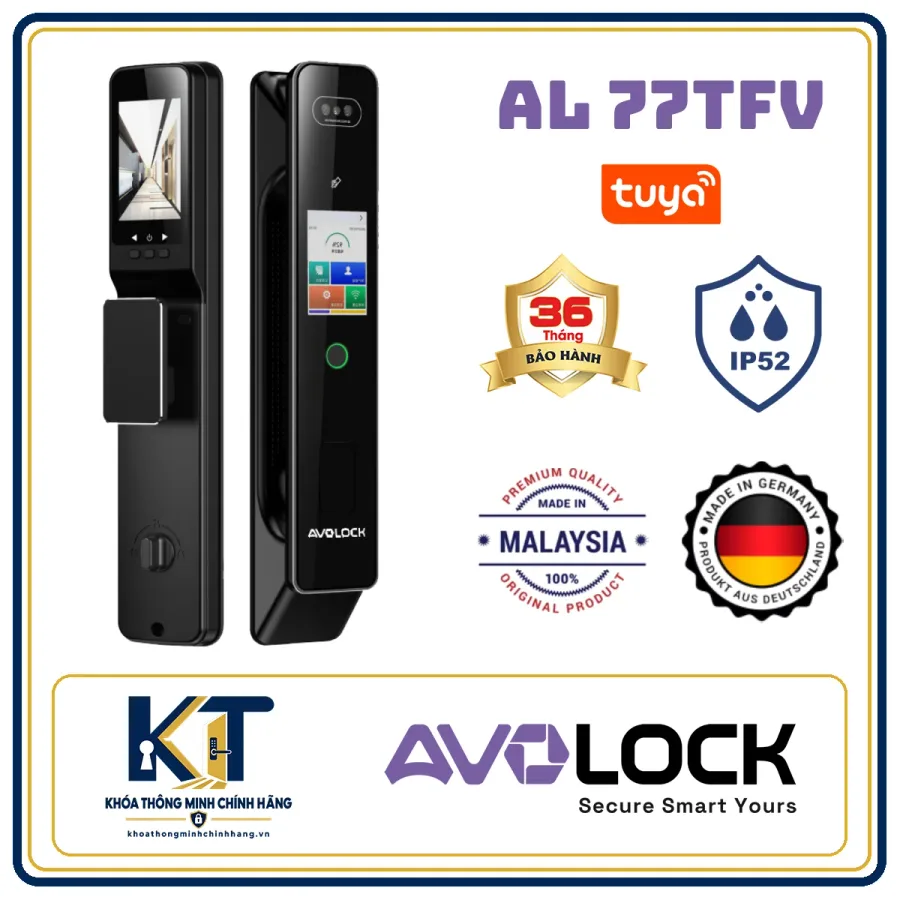 Khóa cửa gỗ tự động Avo Lock AL-77TFV