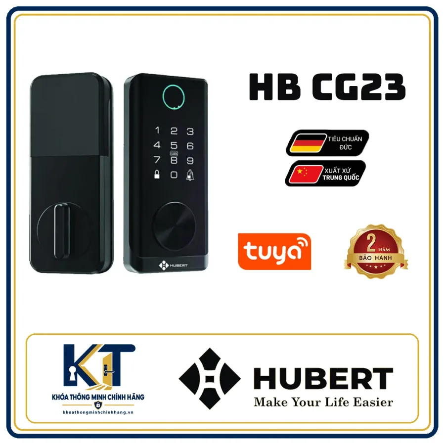 Khóa cửa gỗ Hubert HB-CG23