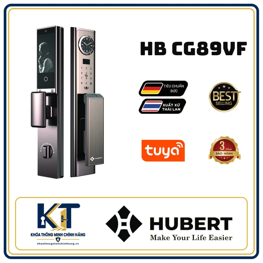 Khóa cửa gỗ cao cấp Hubert HB-CG89VF