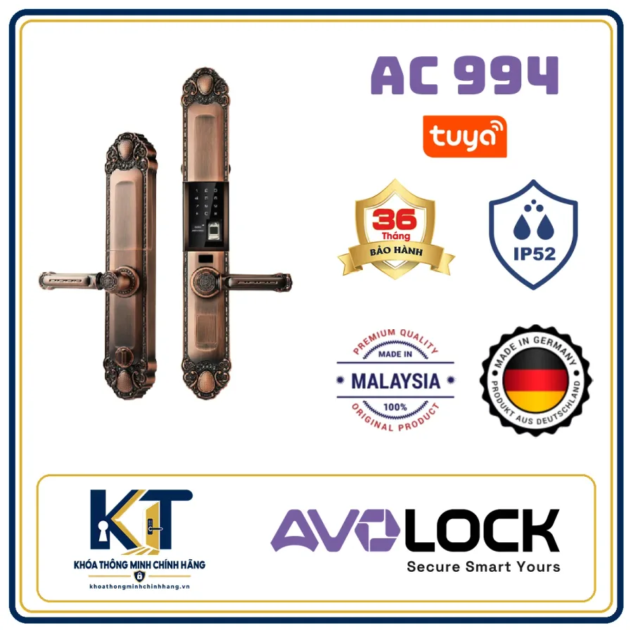 Khóa cửa gỗ tân cổ điển Avo Lock AC-994