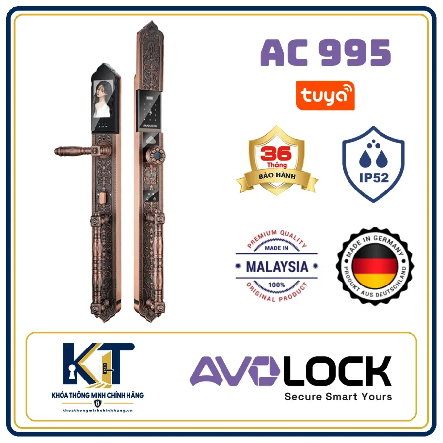 Khóa cửa gỗ tân cổ điển Avo Lock AC-995