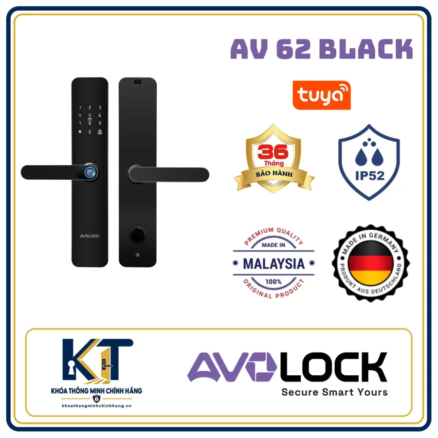 Khóa cửa gỗ tay gạt Avo Lock AV-62
