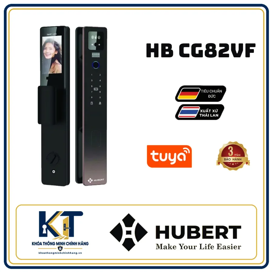 Khóa cửa gỗ cao cấp Hubert HB-CG82VF