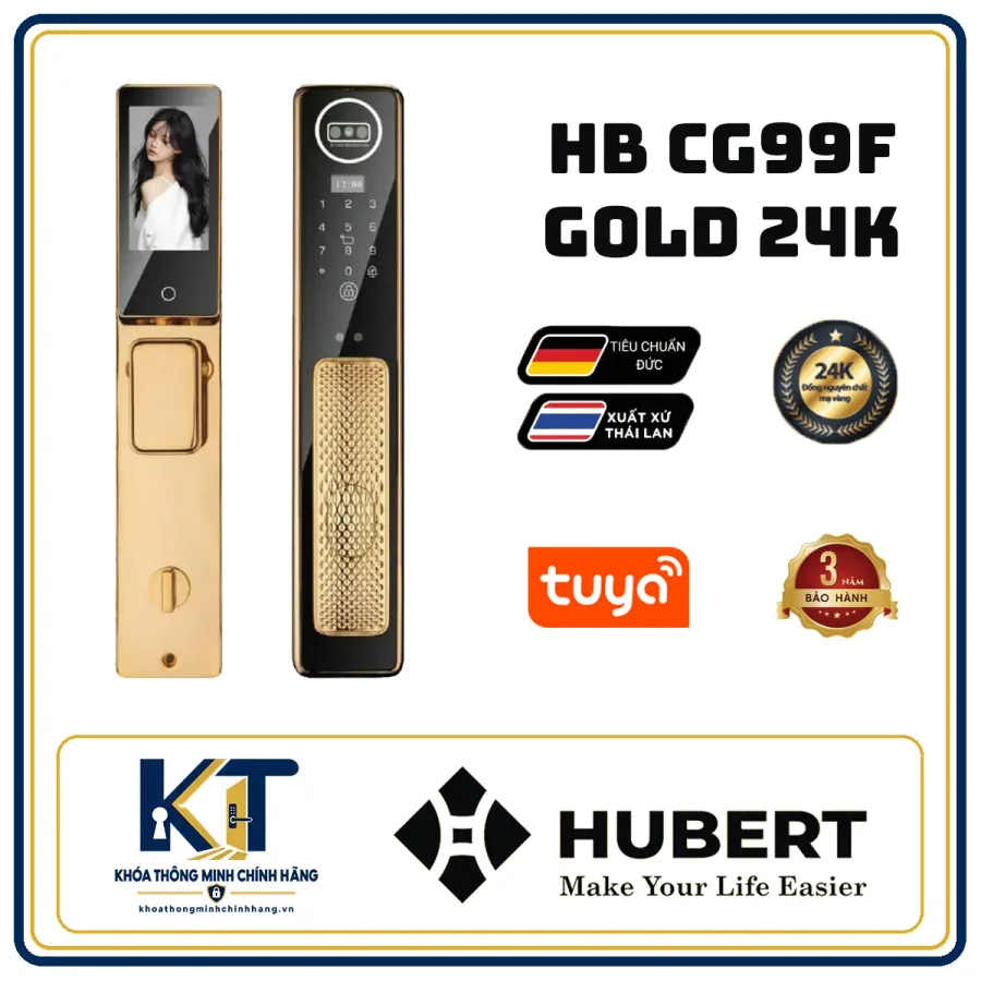 Khóa cửa gỗ cao cấp Hubert HB-CG99F