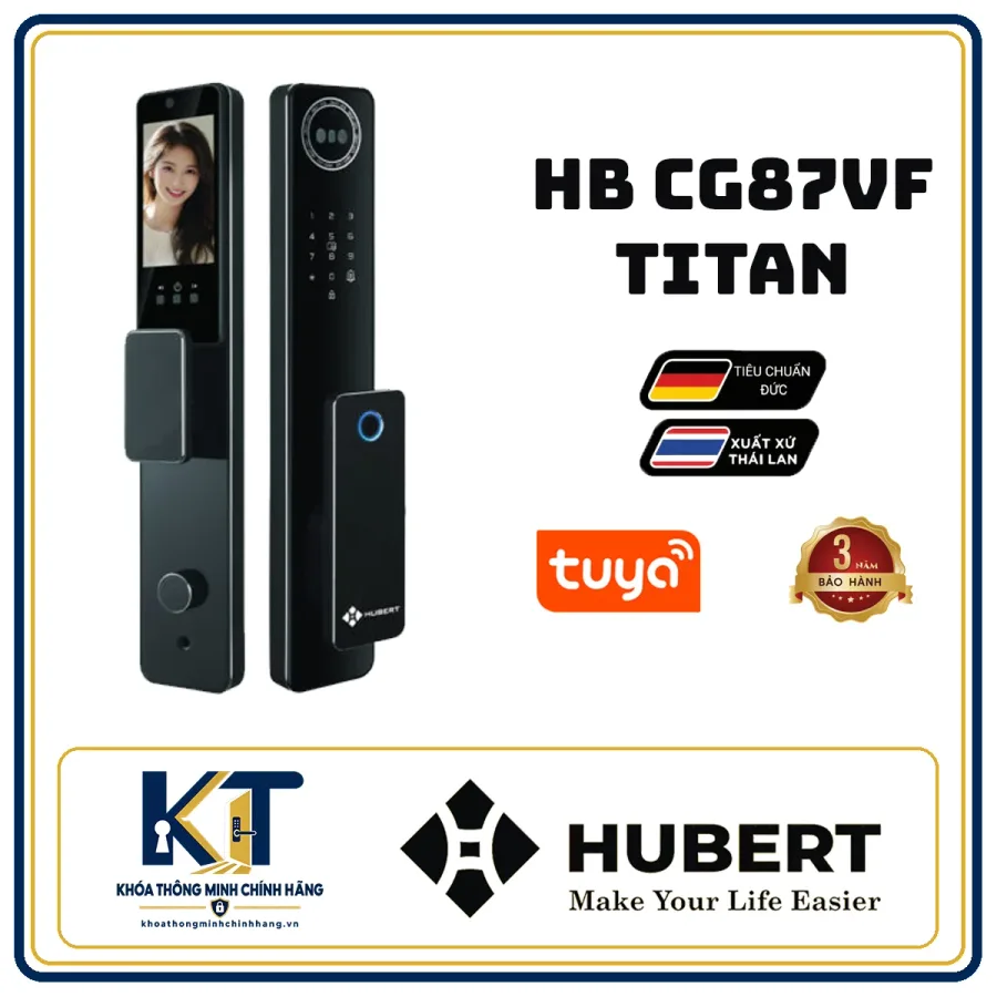 Khóa cửa gỗ cao cấp Hubert HB-CG87VF