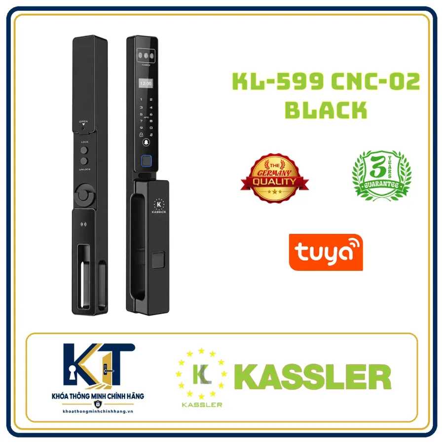 Khóa cửa nhôm Kassler KL-599-CNC-02
