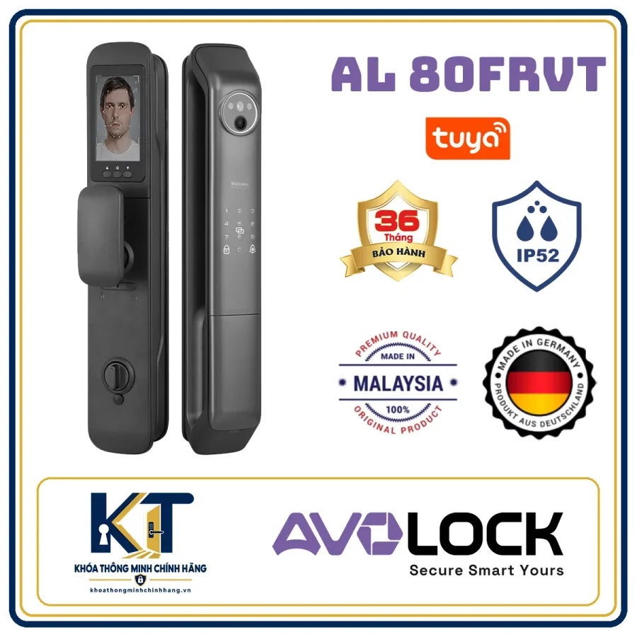 Khóa cửa gỗ tự động Avo Lock AL-80FRVT