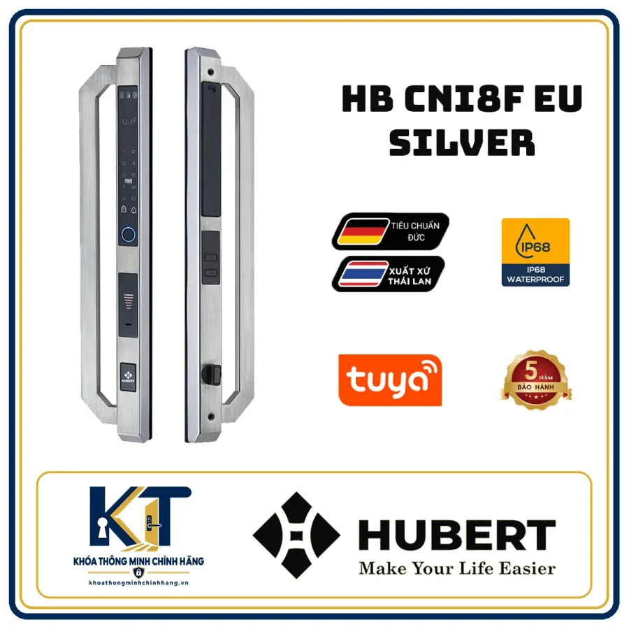 Khóa cửa nhôm chuẩn EU Hubert HB-CNI8F-EU