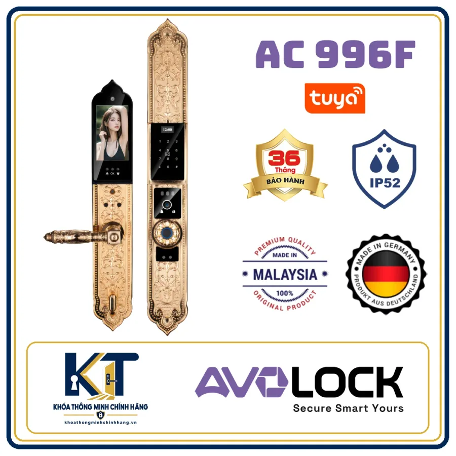 Khóa cửa gỗ tân cổ điển Avo Lock AC-996F