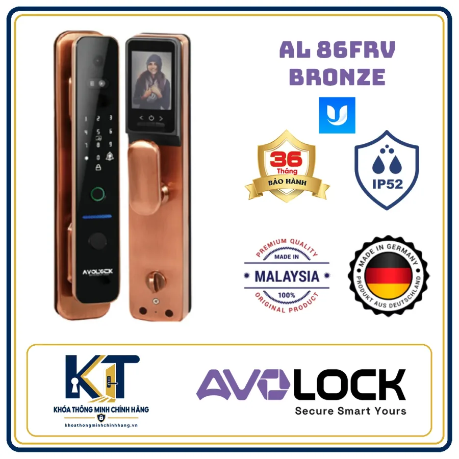 Khóa cửa gỗ tự động Avo Lock AL-86FRV