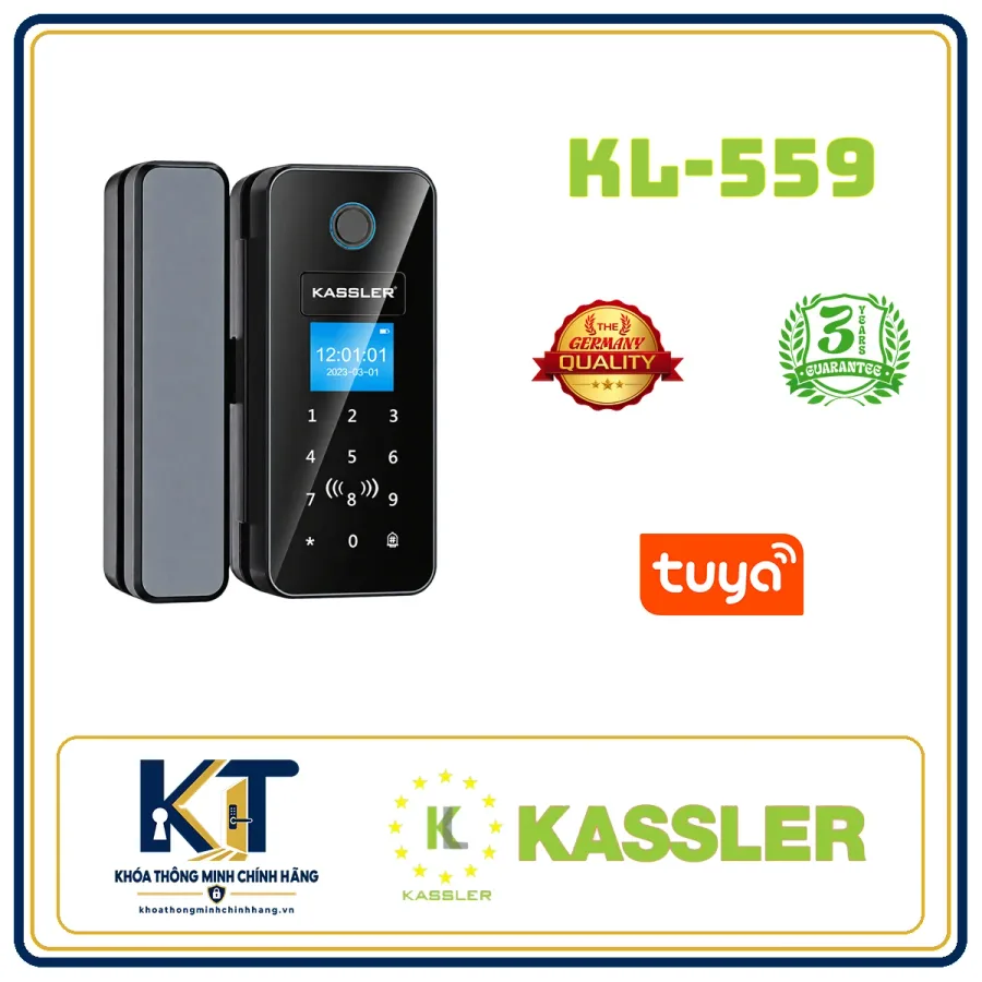 Khóa cửa kính Kassler KL-559