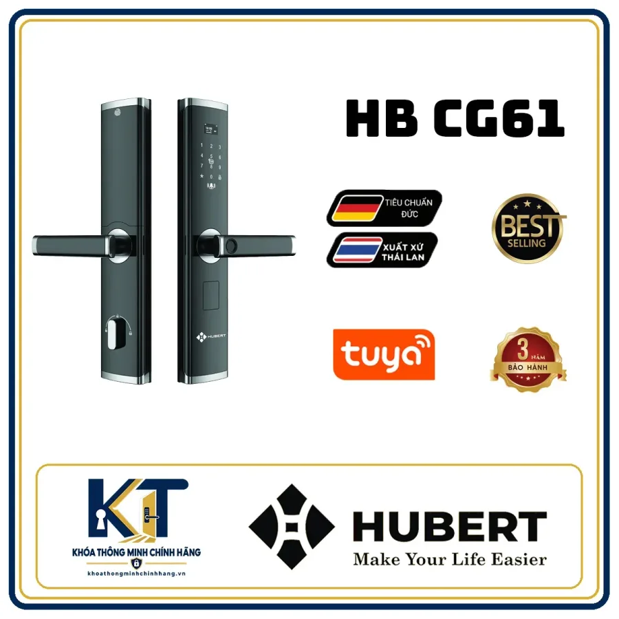 Khóa cửa gỗ cao cấp Hubert HB-CG61