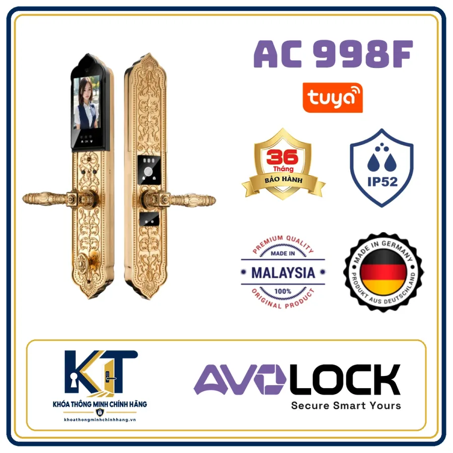 Khóa cửa gỗ tân cổ điển Avo Lock AC-998F
