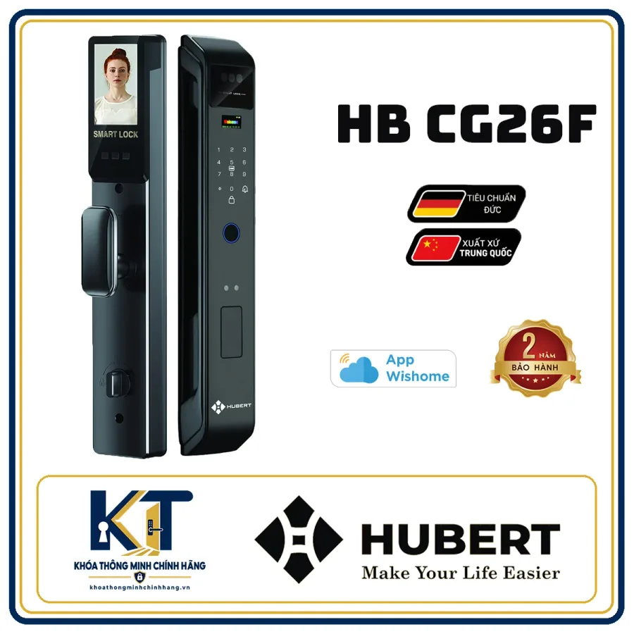 Khóa cửa gỗ Hubert HB-CG26F
